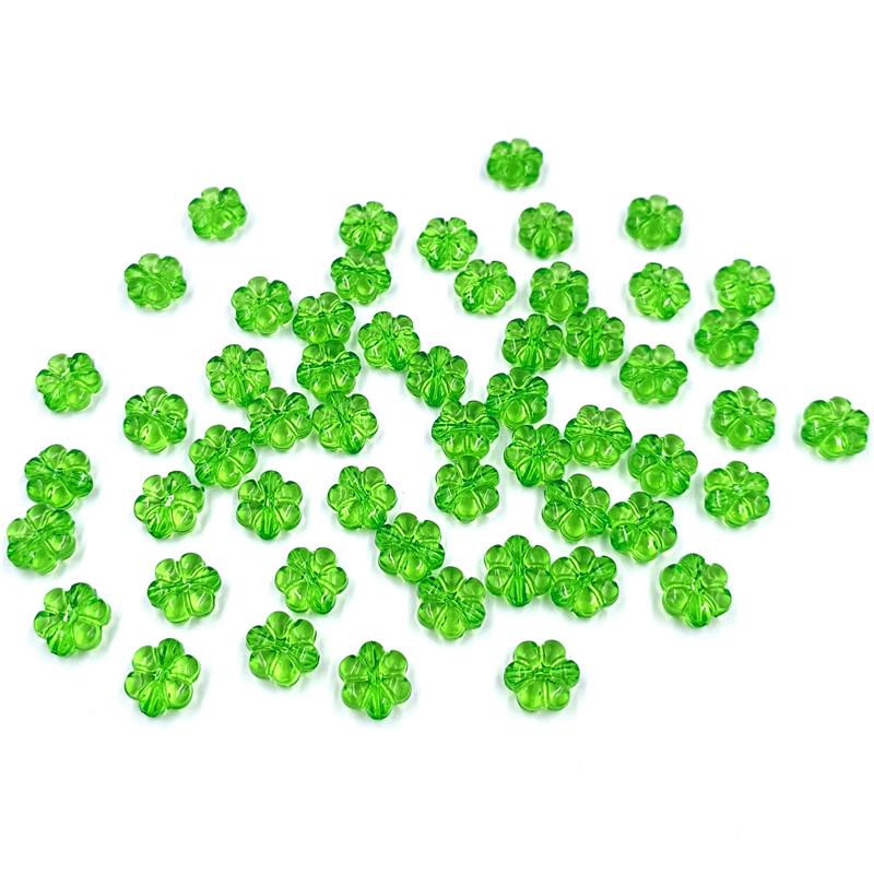 Креативные модные украшения 10 мм 20 шт. Акриловые бусины Браслет Прозрачный отдел изготовления аксессуаров 10 мм Цветочная бусина DIY Разноцветная прокладка для цветов