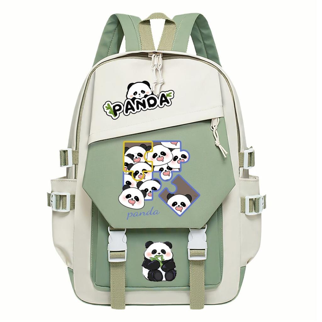 Panda Huahua Cartoon Printing Primary And Secondary School Students High Value Backpack Large Capacity Versatile School Bag