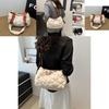 Trendy Vintage Inspired Diamond Textured Handbag Versatile Everyday Tote Bag For Casual Outfits