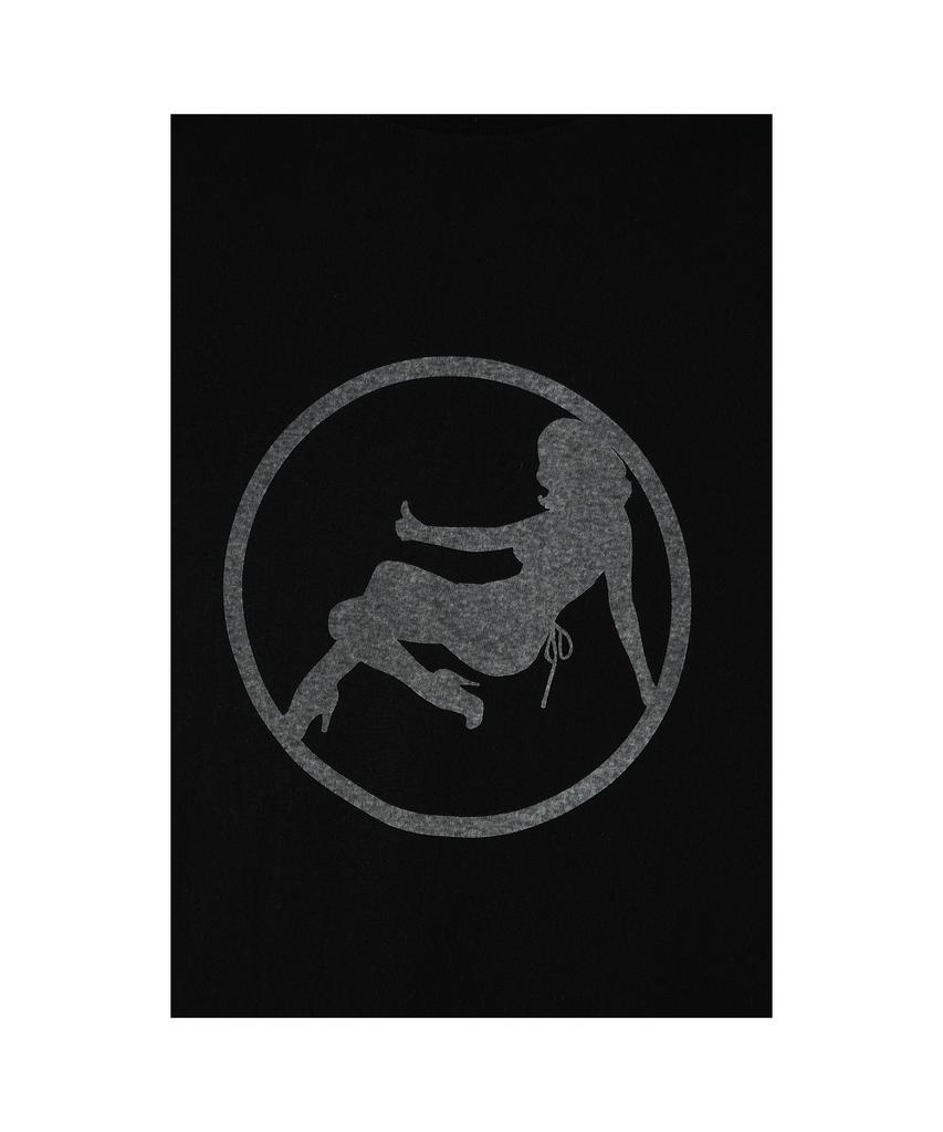 Черная футболка с рисунком 'Ialtial Circle Girl'