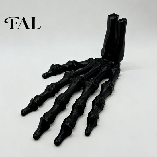 Spooky Hand Decoration 3D Printed Skeleton Figurine, Bone Statue for Dark Style Ornament Halloween Party, Gothic Model, Desk Decor