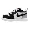 Кроссовки Air Jordan 1 Low ALT SE TD белые черные матовые серебристые детские огненно-красные IB3886-106