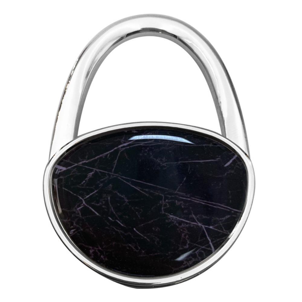 Модная сумка-крючок с мраморной текстурой, овальный, без сверления, вешалка-держатель для сумок, портативный, складной, крючок на край стола, под стол