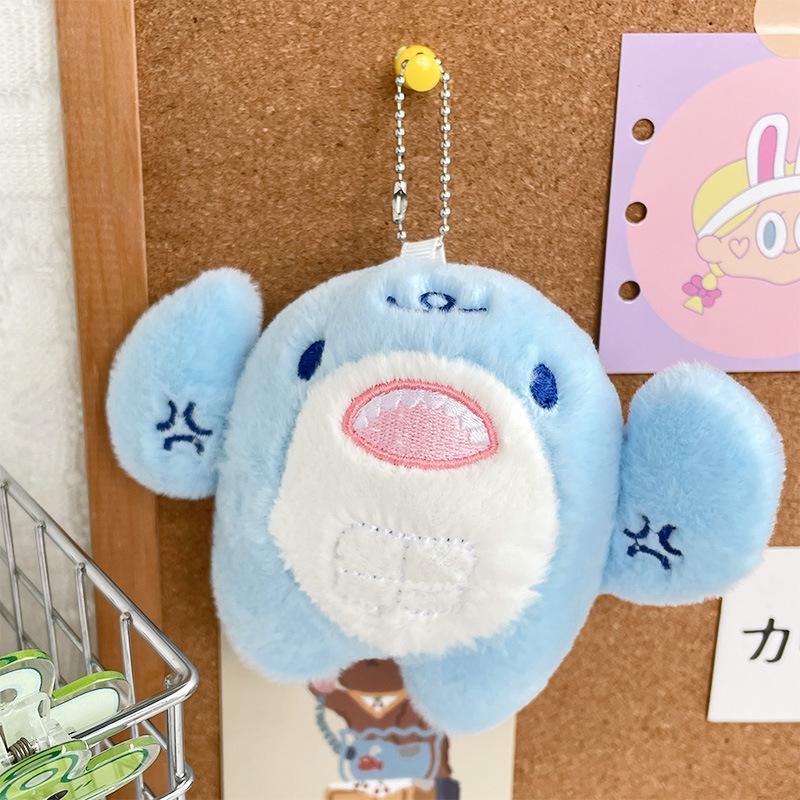 Креативная милая плюшевая кукла в виде мускулистой акулы, подвеска для студенческой сумки, кукла для игрового автомата