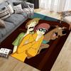 Квадратный ковер Scooby-Doo Classic Element, Нескользящий коврик для пола в спальню, Идеальный подарок для фанатов.chl