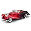 1/24 Mercedes-Benz 500K Гальванопокрытый Сплав Модель Автомобиля Игрушка Литые Металлические Литье Звук и Свет Автомобильные Игрушки для Детей Транспортное Средство