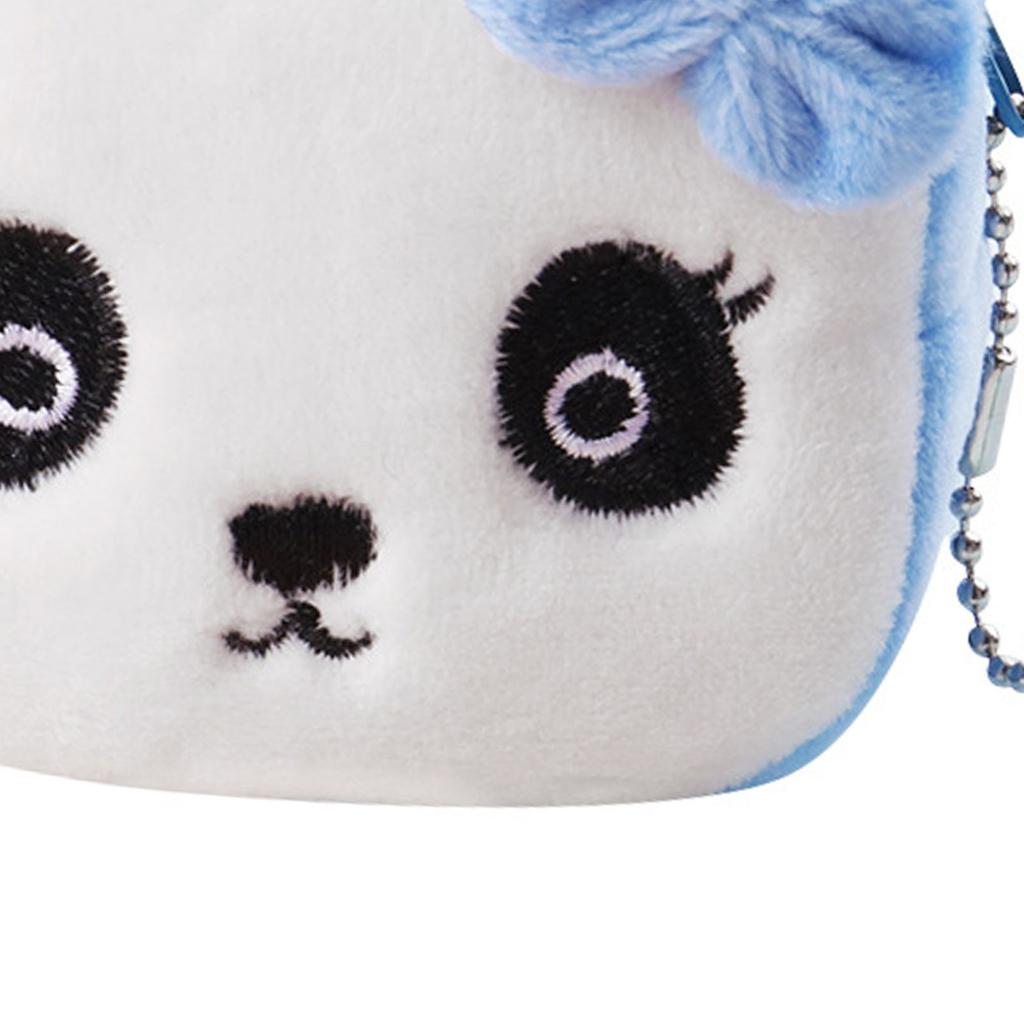 Кошелек для монет, милый мультяшный вид, портативный плюшевый мини-кошелек для мелочи для детей для шопинга на открытом воздухе