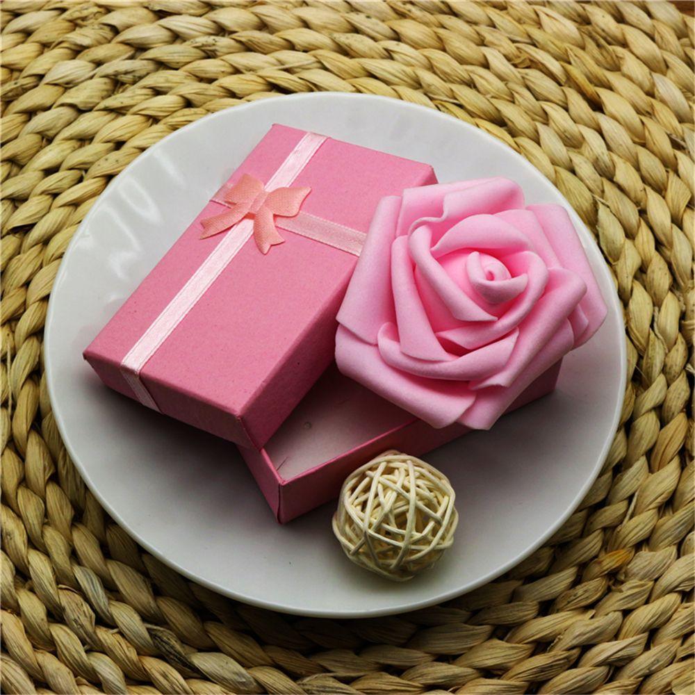 Модная шкатулка для украшений в виде банта, браслетов, колец, сережек, ожерелий, подвесок, квадратная витрина для украшений, подарочная упаковочная коробка