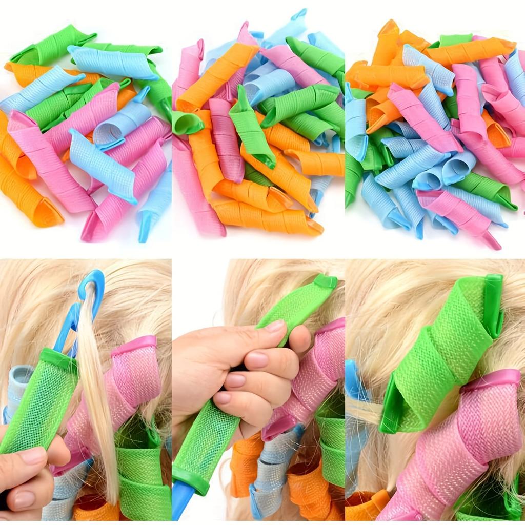 20 шт./компл. Волшебные бигуди для волос без нагрева, бигуди для завивки волос, бигуди для укладки волос, щипцы для завивки волос, инструменты для укладки волос для женщин