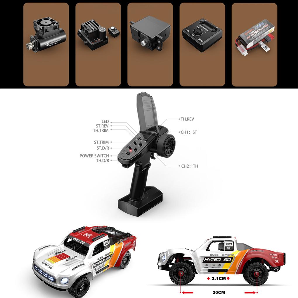 MJX Hyper Go 14211 1/14 4WD Радиоуправляемая машина Бесколлекторная Радиоуправляемая гоночная машина 70 км/ч 2.4G Машины с дистанционным управлением Внедорожные Скоростные Радиоуправляемые машины Грузовик Игрушки