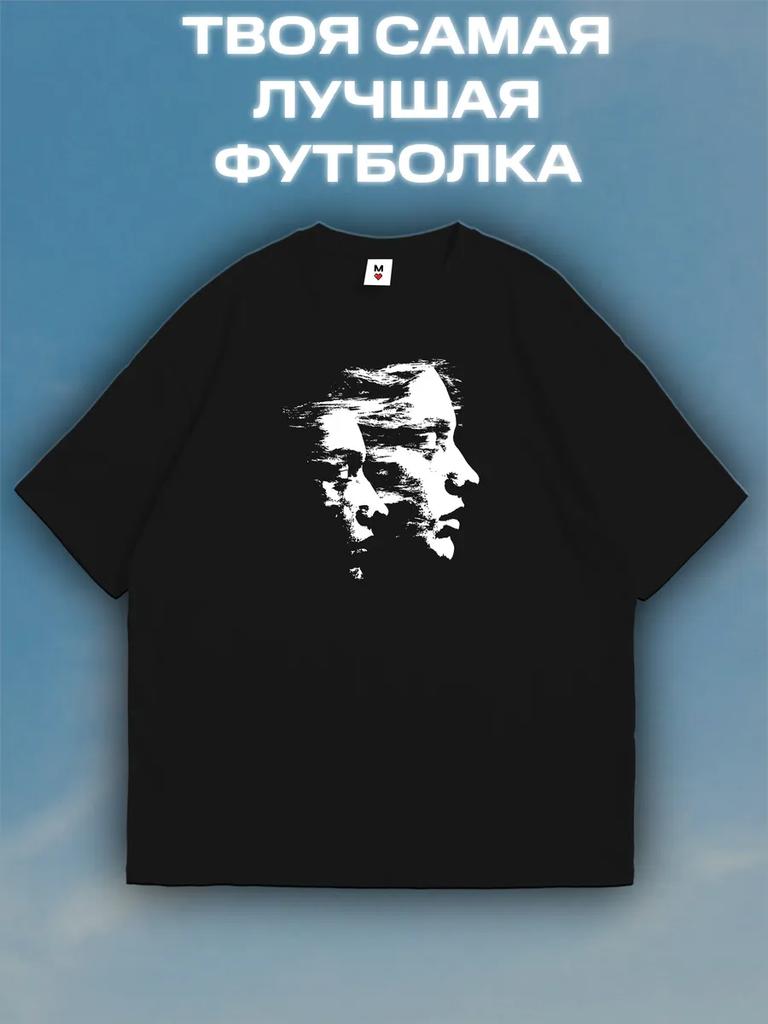 Оверсайз графическая футболка – Y2K Drainer sk8 Готика