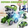 2 Deformation Mode - Car or Dinosaur Shape Electric Deform Dinosaur Car Toy with Music for Kids Playing Gifts