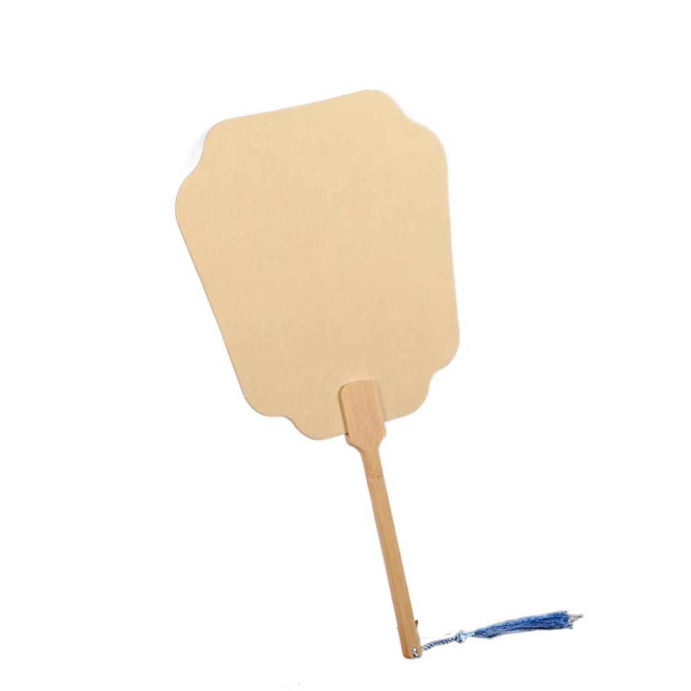 5Pcs Double-side Blank Paper Fan DIY Painting Hand Painting Graffiti Fans  Lacquer Fan