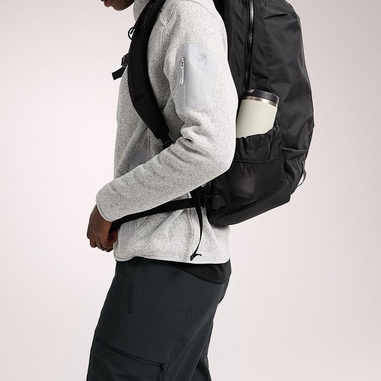 Arcteryx 22L Arro Brand Logo Kangaroo Pocket Commuter Backpack Outdoor Bag Unisex backpack Black X000007969