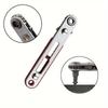 A Mini Ratchet Wrench with Hexagonal Torque, Two-way Control Screwdriver Head - 6.35mm, Chrome Vanadium Steel, Adjustable, Manually Operated