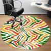 1pc Abstract Pattern Office Round Rug, Non-slip, Soft and Durable Office Rug for Interior Decoration, Perfect for Office, Beautiful Decoration yy26031