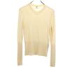 Italian Cashmere Long Sleeve Belly Wrap Ribbed V-neck Sweater 38 Women Used