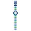 Flik Flak STRIPY FBNP226 Kids' Watch, GREEN,