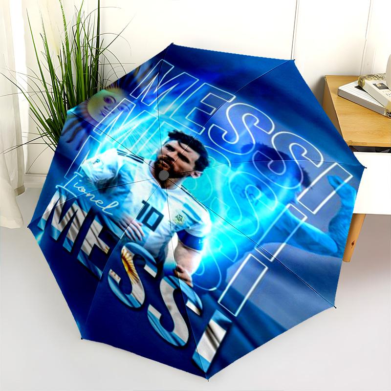 Lionel Messi: Argentina's Football Legend Folding umbrella durable travel outdoor Sun umbrella printing