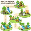 100 шт. Магнитный блок Лесная хижина Игрушечный набор для детей в возрасте от 3 лет Головоломки Игрушки Идеальные подарки на день рождения для детей