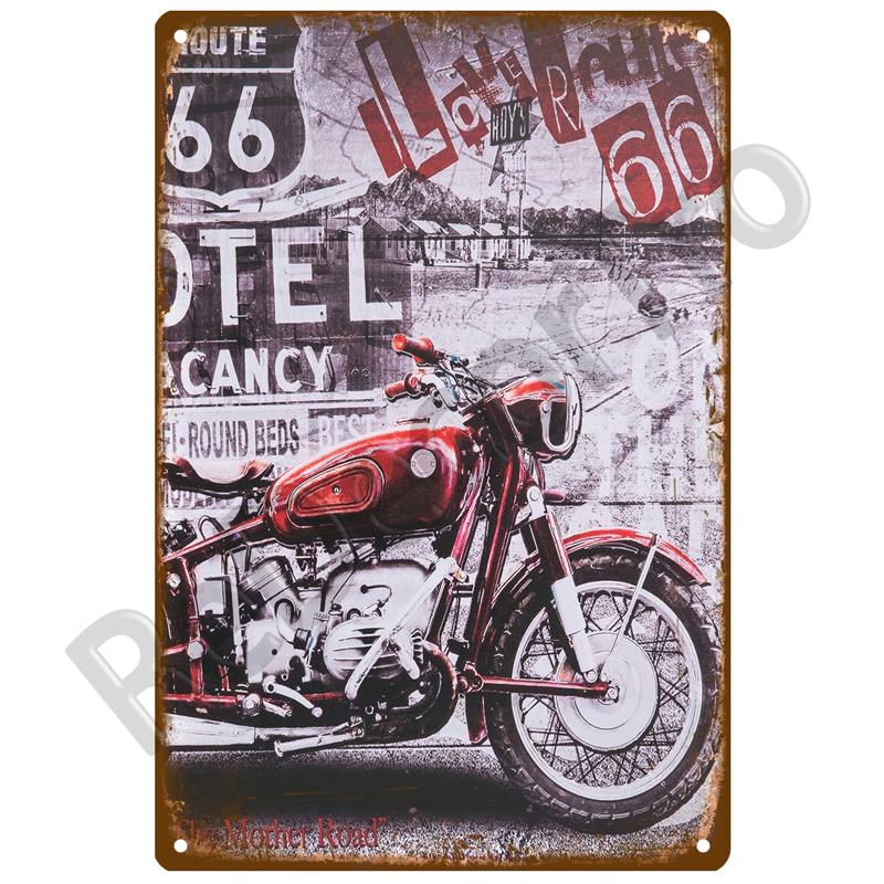 Motor Hanging Retro Decorative House Metal Sign Plate Posters On The Wall Tin Sign Vintage Poster Decor Wall Art Room Decoration