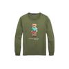 Polo SS23 Bear Print Crew Neck Long Sleeve T Shirt Men Tops Military-Green MNPOTSH16820300-310