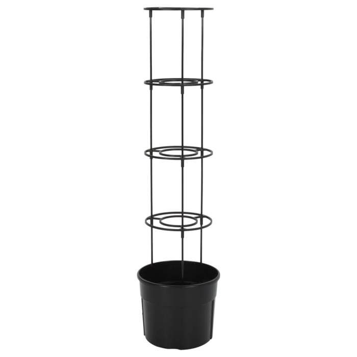 Jardinière à tomate - Maison Exclusive - Anthracite - Ø29,5x115 cm - Polypropylène anti-UV