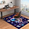 1PC Custom Name Space Adventure Journey Theme Floor Mat Ideal for Living Room, Game Rooms, Office, Bedroom Floor Mat Playful Design