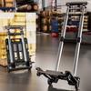 Folding Hand Truck with Wheels 110lbs Load-capacity Rustproof Corrosion Resistant Collapsible Trolly Portable Dolly Luggage Cart