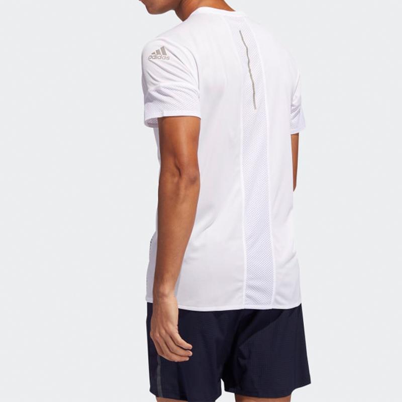 Adidas 25/7 Tee Runner Рубашка для бега с короткими рукавами Мужские топы Белые EI6325
