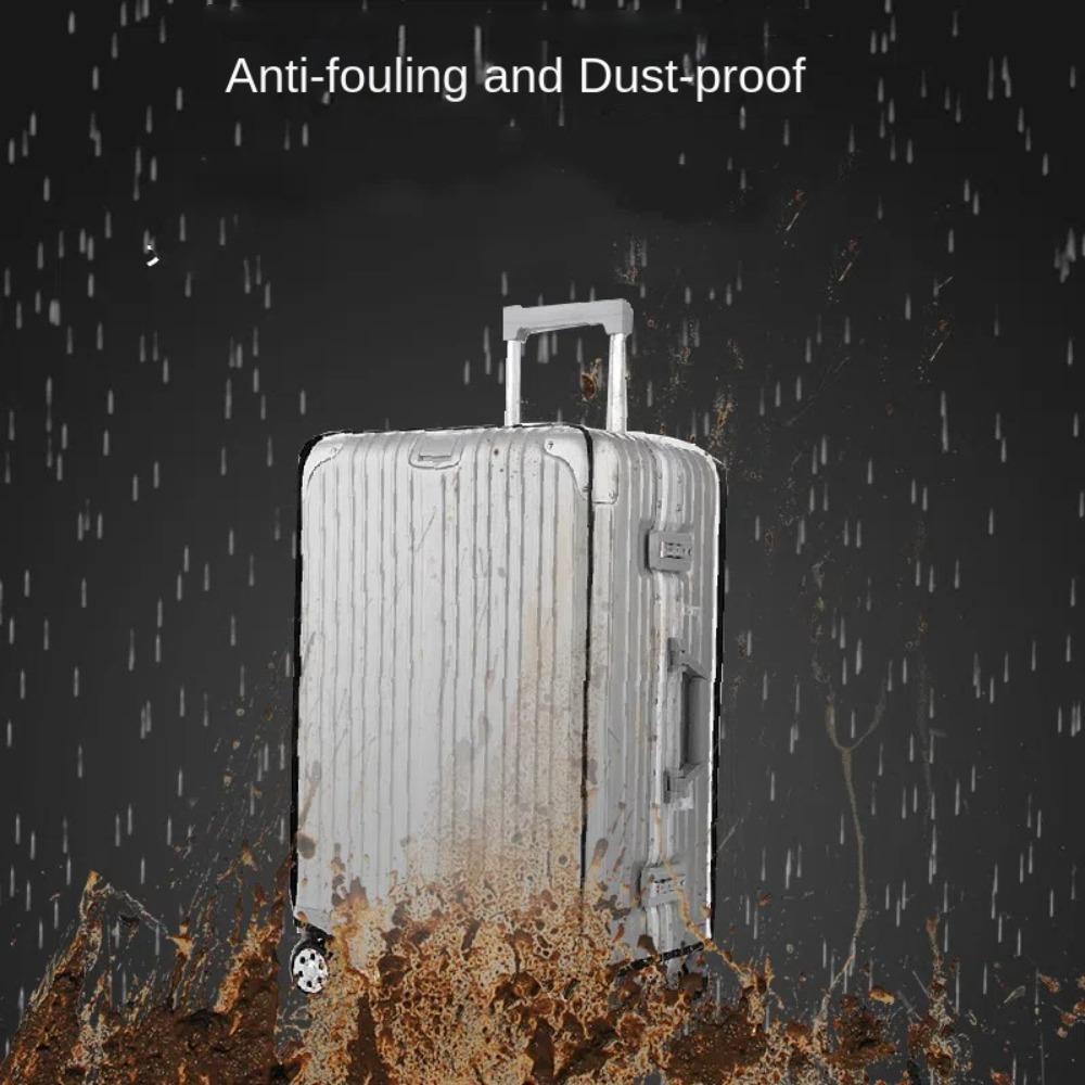 Clear Suitcase Cover Waterproof Dustproof Cover Thickened Luggage Protector Cover Trolley Case