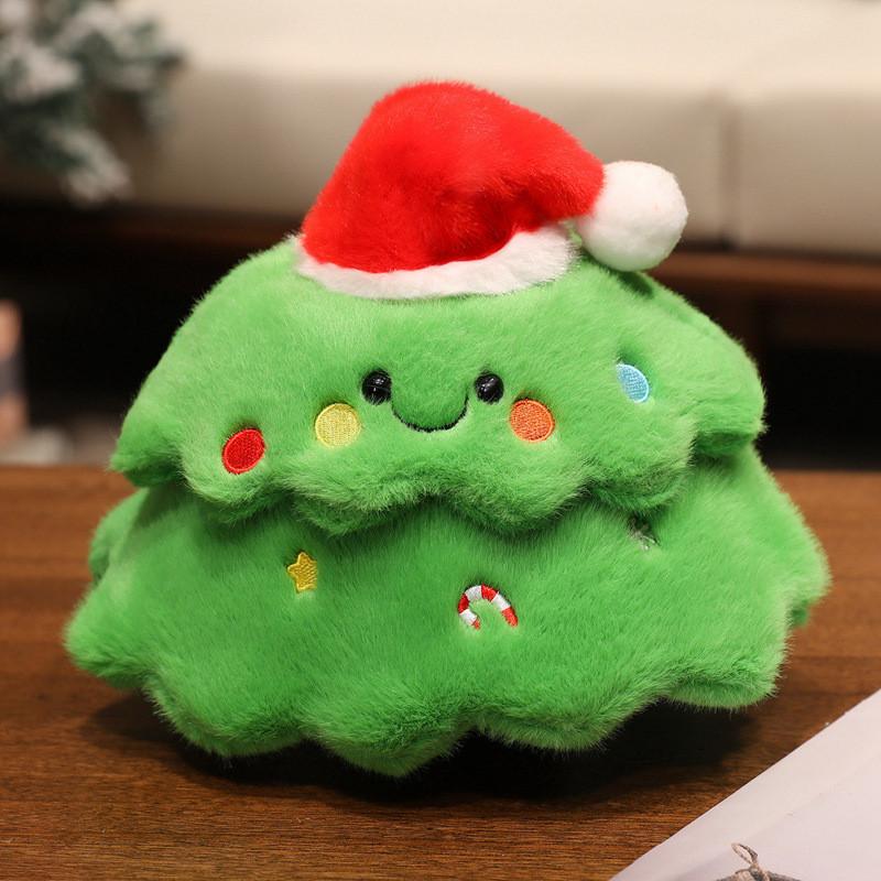 Christmas Gift Plush Figure With Heart Shape And Short Pile Material For Holiday Decor