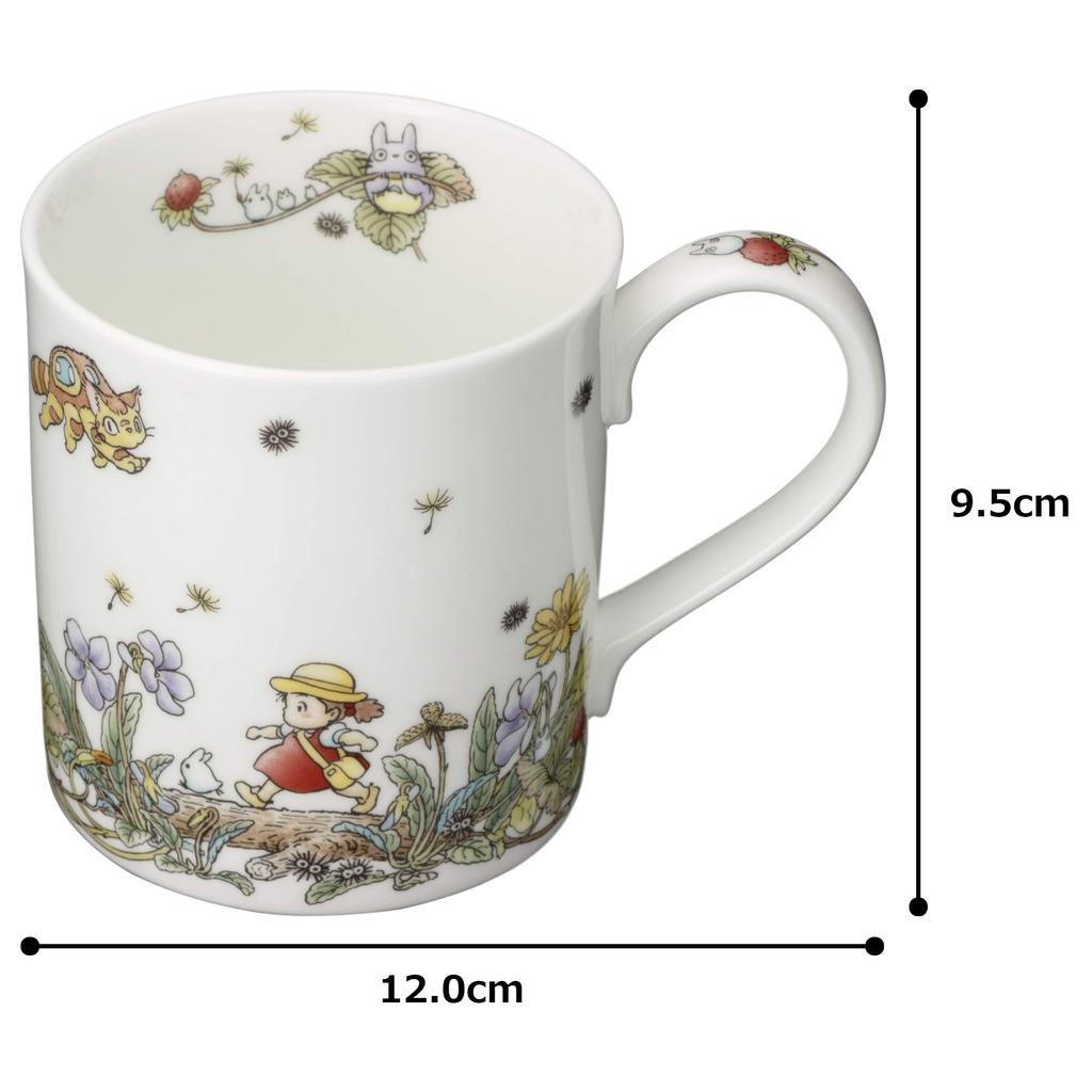 Кружка Noritake 400 мл Мой сосед Тоторо Змея Клубничное издание Подходит для микроволновой печи 1 шт. Костяной фарфор T97265/4660-3