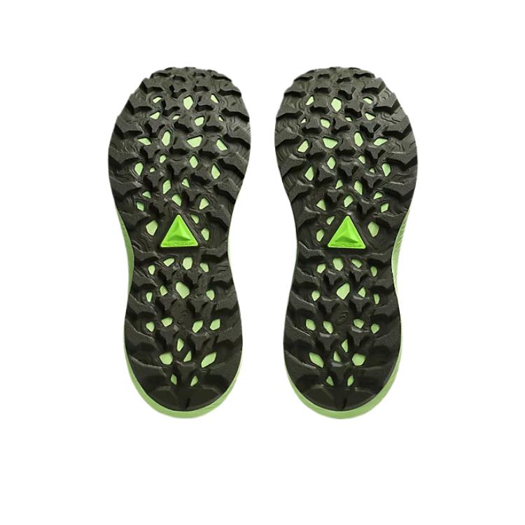 Asics Trabuco Terra 3 Стильные Минималистичные Трендовые Прочные Низкие Кроссовки для Трейлраннинга Мужские Кроссовки Зеленые 1011C152-301