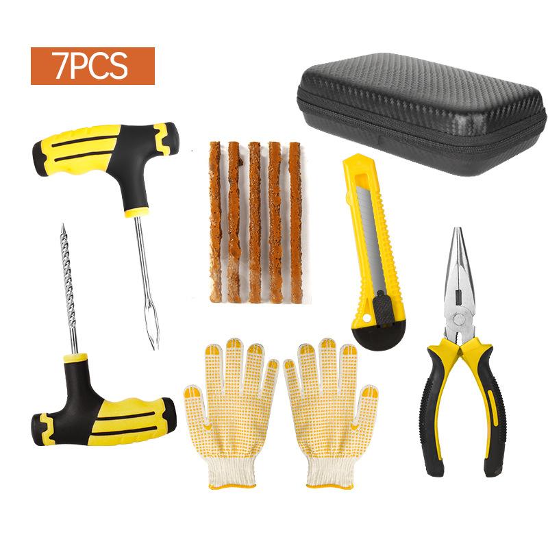 47шт. Комплект для ремонта шин, быстрый ремонт шин, вакуумный универсальный ремонт шин для мотоциклов, аварийный ремонт для автомобилей, грузовиков, мотоциклов