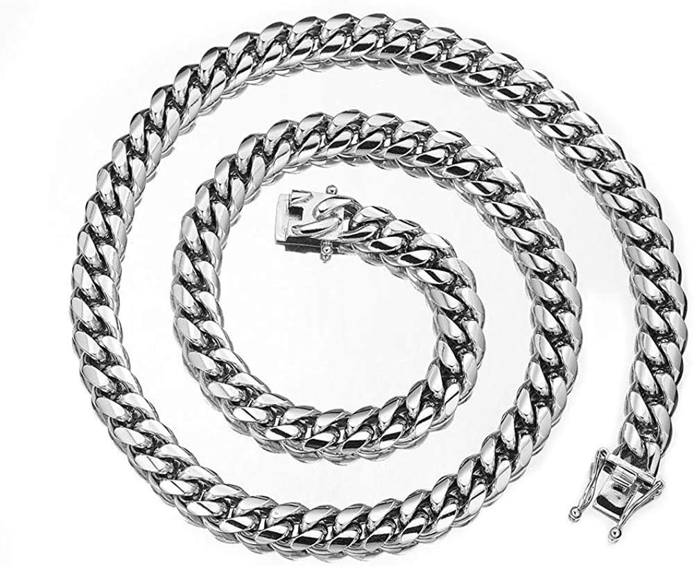 Ожерелье из нержавеющей стали Kihei Chain Same Hip Hop [Rockyu] Цепь, Сталь, Серебро, Ожерелье, Размер, Круто, Стиль, Популярно…