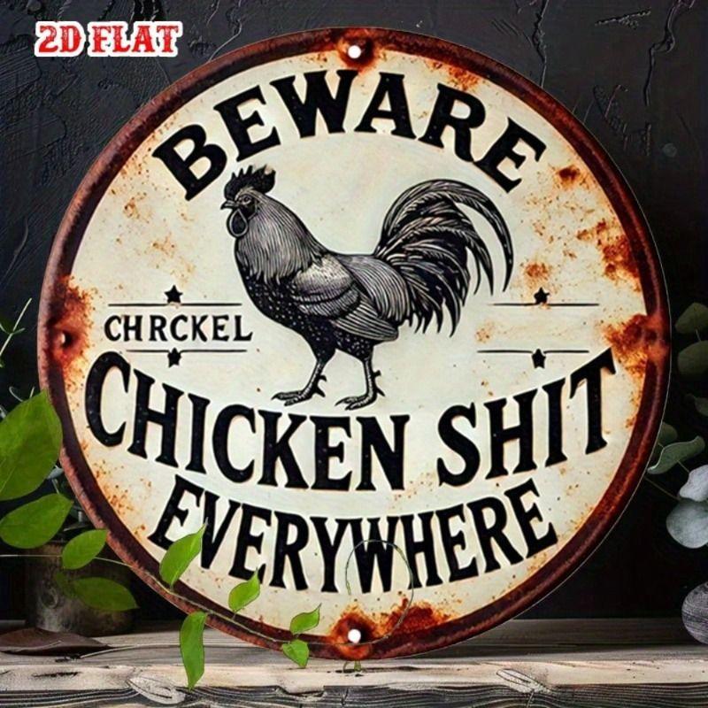 Круглая Ретро Жестяная Табличка Металлическое Искусство на Стену 20x20 см для Гостиной Балкона Домашнего Декора