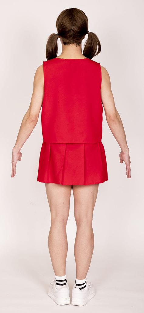 Clearstone Crossdressing MAN Косплей Хэллоуин Свежий Cheer MAN Унисекс Красный