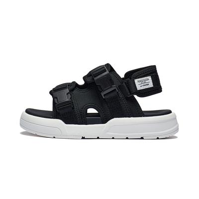 Li Ning Sports Lifestyle Series Классические модные пляжные сандалии Женские сандалии Черные Белые AGUT014-1