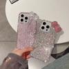 Роскошный чехол для мобильного телефона Flash Diamond, подходящий для Apple IPhone16ProMax, расписанный вручную бриллиантами 15 Bow, устойчивый к падению 14
