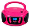 BIGBEN CD62RSUSBBT - портативный CD/MP3-плеер, USB с FM-радио и Bluetooth, розовый, BigBen