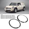 Пара фар и накладок на фары для R55 Clubman | Кольца-облицовки фар для автомобиля Qiilu | Пара колец-облицовок фар, Глянцевый черный, L