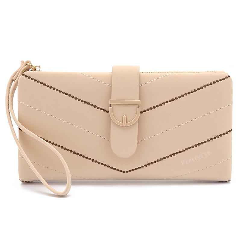 Women's Long Wallet Women's Retro Simple Buckle Women's Handbag