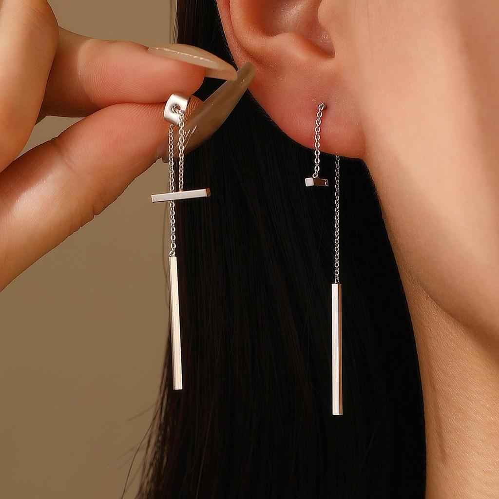 Винтажные геометрические треугольные серьги: Модные аксессуары из ретро-сплава для женщин