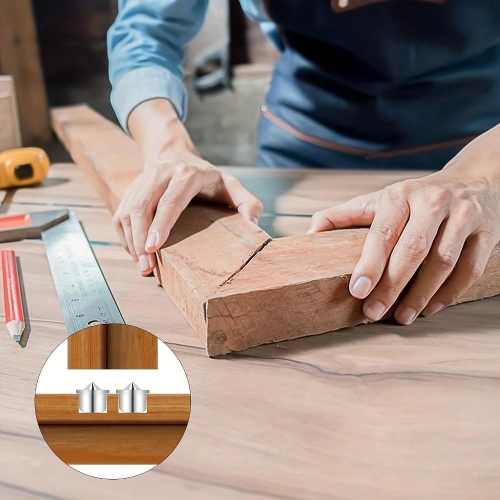 Round Pin Tenon Center Set Conical Design Center Point Pin Set Dowel Locator Set Woodworking Use