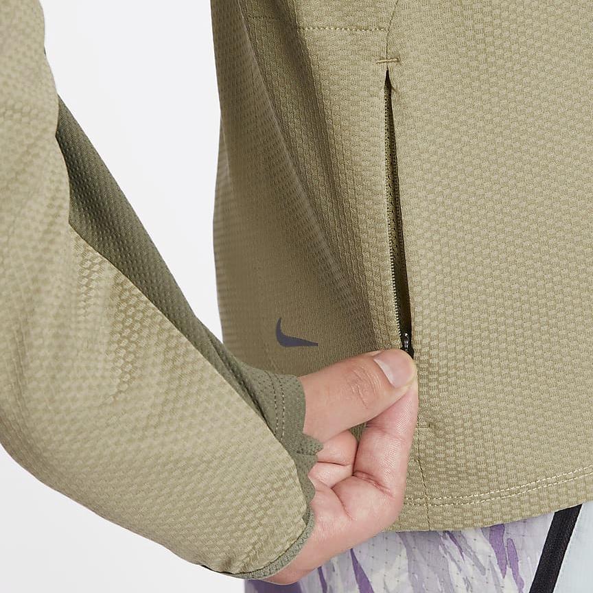 Nike Толстовка мужская однотонная с капюшоном и длинным рукавом, повседневная, оливково-зеленая FN4007-276