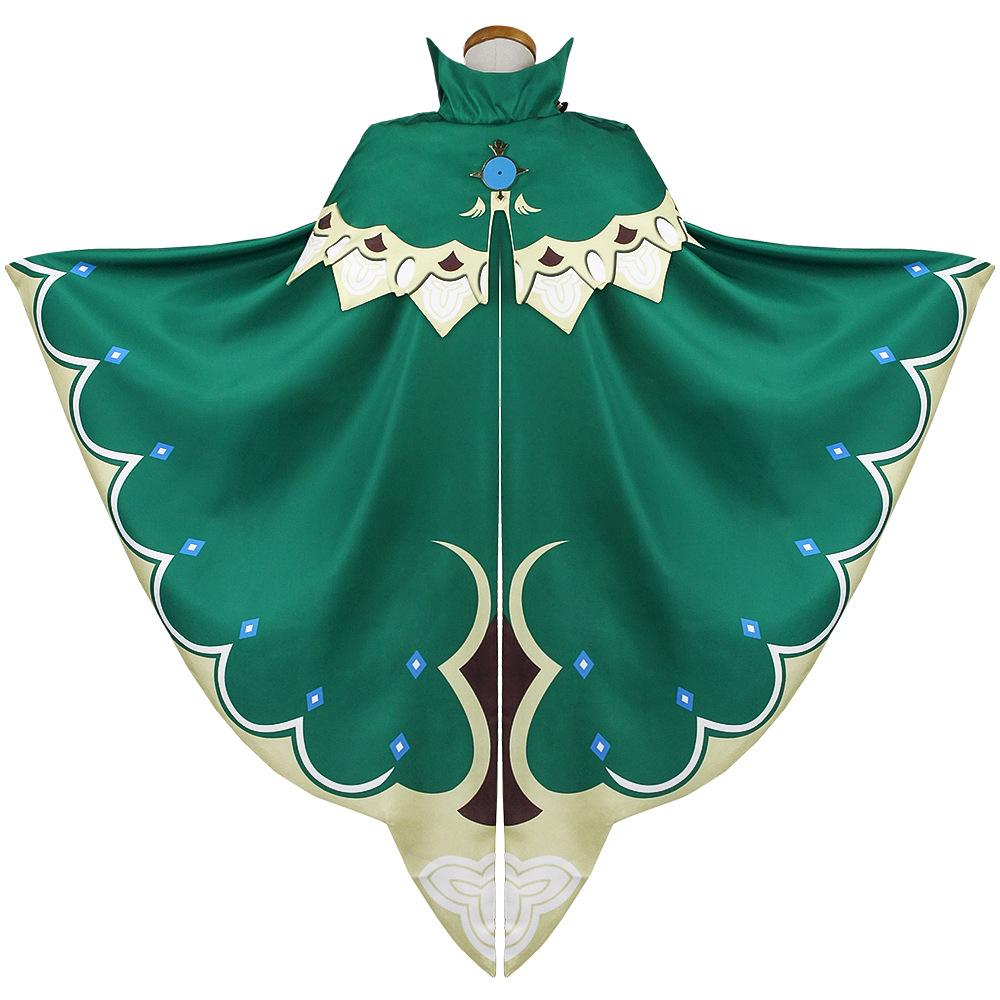 Genshin Impact косплей игра аниме проект Venti костюмы для косплея женский плащ топ шорты пояс носки галстук полный комплект