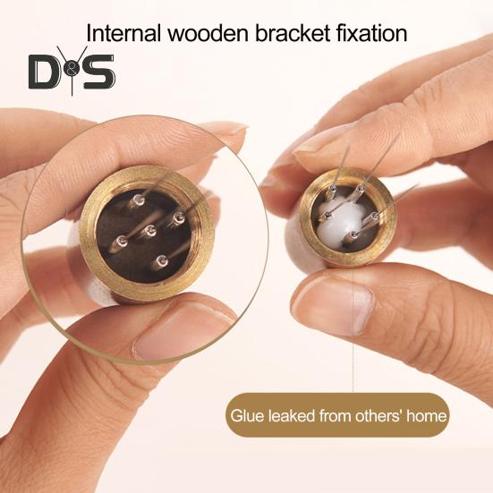 Мешалка для порошка эспрессо с деревянной ручкой, 5 игл, практичный игольчатый инструмент для распределения кофейного порошка