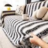 All-season Camping Picnic Sofa Cover  Striped Funda Sofa Chenille  Sofa Covers Mats Throw Blankets