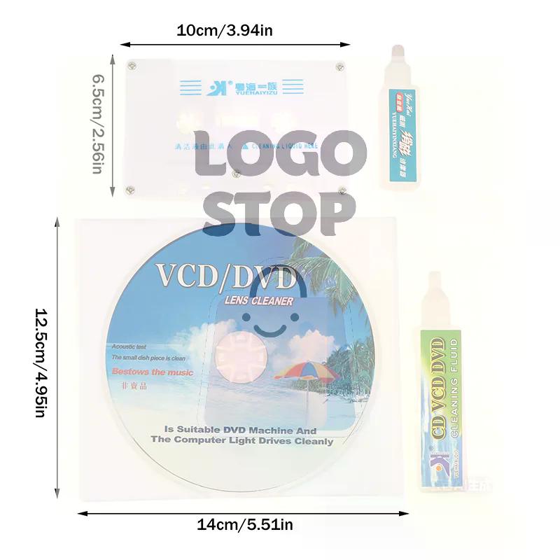 Очиститель линз CD VCD DVD-плеера Очиститель головок аудиокассетной ленты Демагнетизатор Очиститель головок аудиокассетного плеера Влажный/сухой